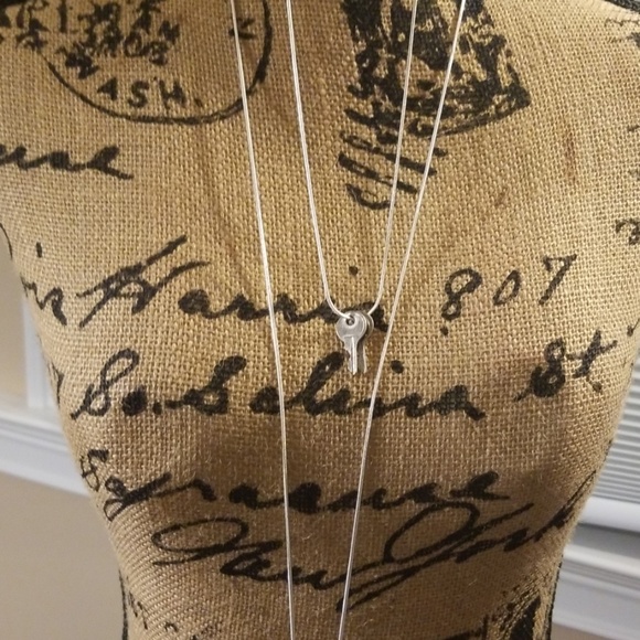 AUTHENTIC PRADA LOCK & KEYS ON 2 NECKLACES - Picture 2 of 3